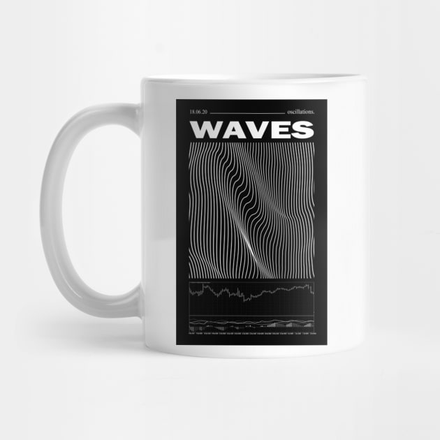 WAVES (black) T-Shirt by AnnVas